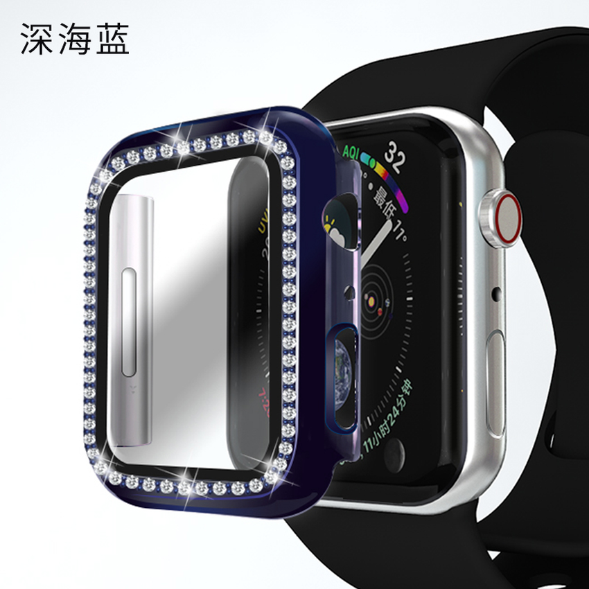 Bộ ốp bảo vệ màn hình đồng hồ thông minh cao cấp cho Apple Watch dòng 6 5 4 3 2 1 44mm 40mm 42mm 38mm