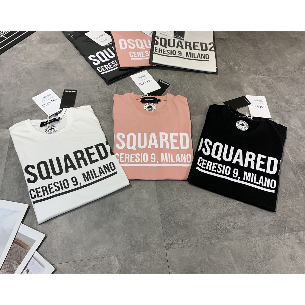 Áo thun DSQ chất cotton thấm hút mồ hôi cao cấp