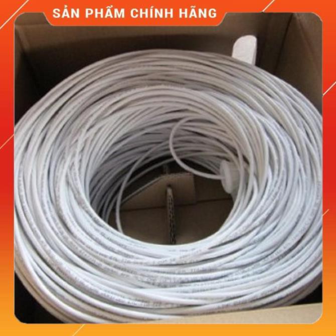 Dây mạng LAN cat 5 vỏ nhựa PVC mầu trắng và xanh