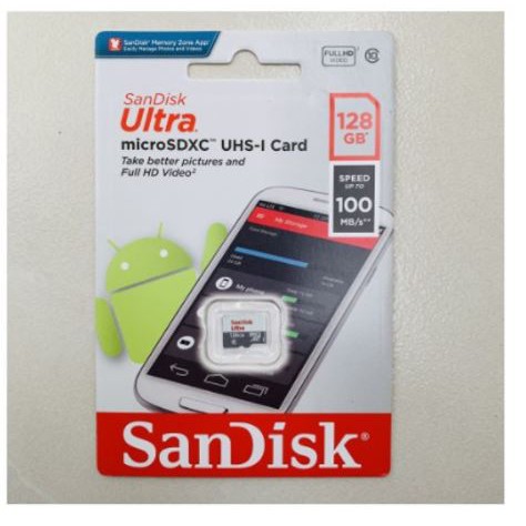 [Mã 44ELSALE2 giảm 7% đơn 300K] Thẻ nhớ Micro SD 128GB Sandisk class 10 (100MB/s)