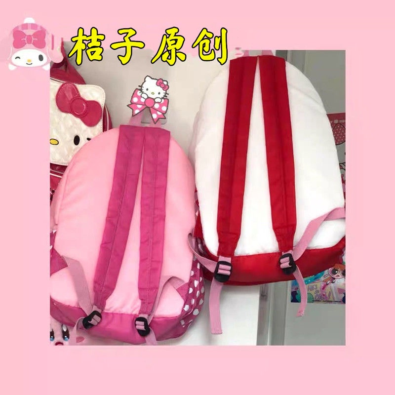 Túi dễ thương. Ba Lô Đi Học Sức Chứa Lớn In Hình Hoạt Hình Phong Cách Hàn Quốc Dễ Thương Cho Nữ