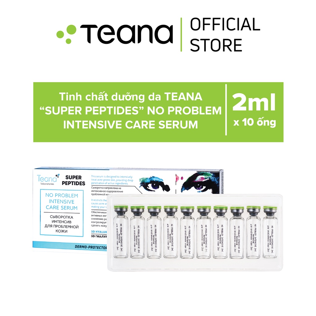 Serum Teana Super Peptides No Problem Intensive Care giảm sưng, đẩy &amp; gom cồi mụn, giảm tiết dầu