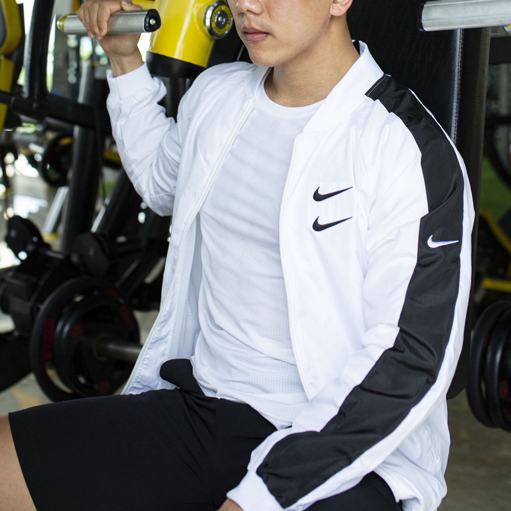 Áo khoác vải gió 2 lớp phối viền vai AK03 - áo khoác nam VNXK