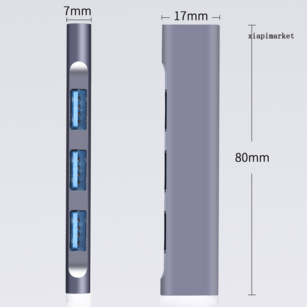 Bộ Chia 4 Cổng Loại C / Usb Otg Cho Bàn Phím Máy Tính