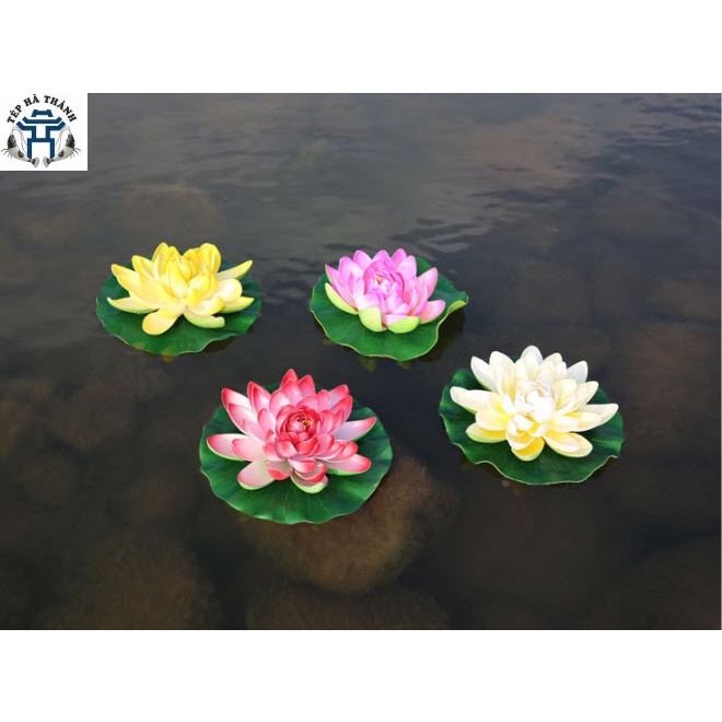 Bông Hoa Sen Nhựa Thả Trên Bể Cá - Cây Trang Trí Bể Cá Cảnh