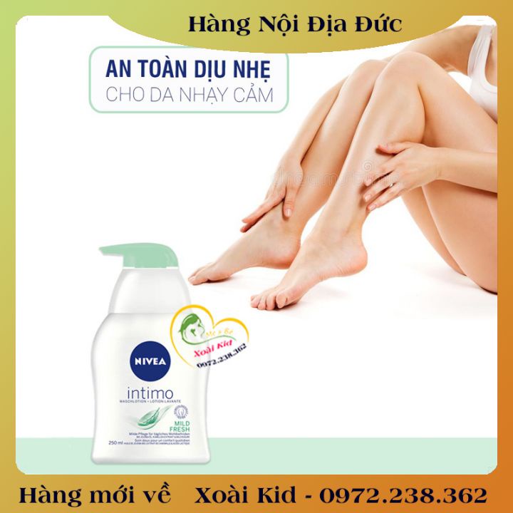 [auth] [Chính Hãng ĐỦ BILL] DUNG DỊCH VỆ SINH PHỤ NỮ NIVEA ĐỨC 250ML [Hot]