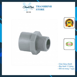 MĂNG SÔNG REN NGOÀI 27 MM/ ĐẦU NỐI REN NGOÀI SIZE 27 MM- PVC NHỰA TIỀN PHONG PN10