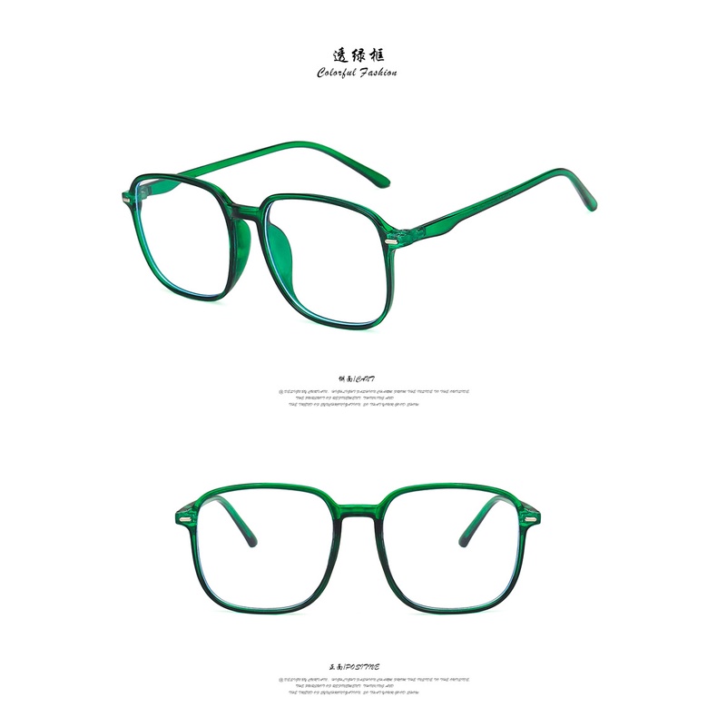 (KIQI-FASHION) COD Mắt Kính Chống Bức Xạ Và Ánh Sáng Xanh Hình Vuông Cổ Điển Dành Cho Nam Và Nữ