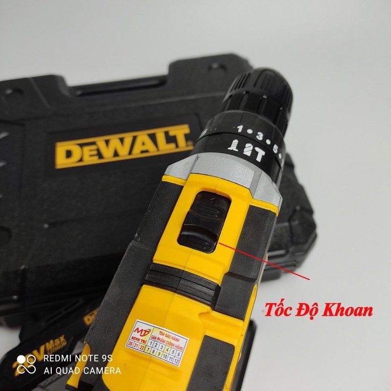 [Chính Hãng ]Máy khoan pin Dewalt 26V - 3 CHỨC NĂNGTặng kèm Bộ phụ kiện 25