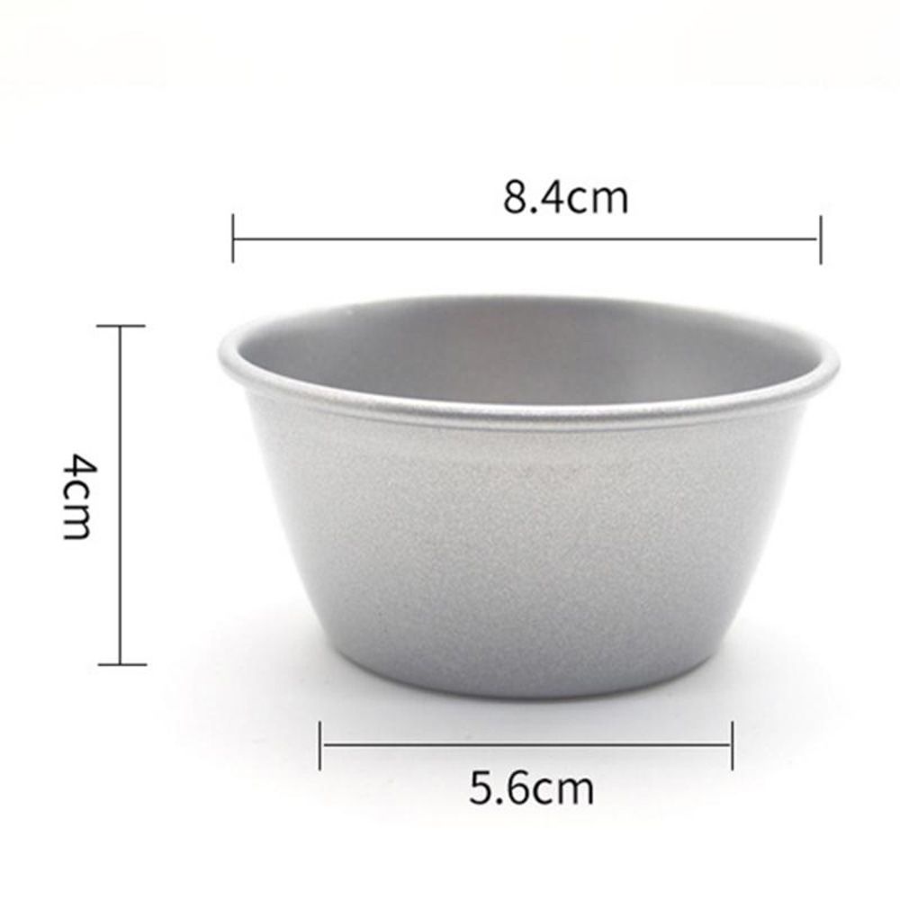 Khuôn Làm Bánh Cupcake / Thạch / Muffin Bằng Hợp Kim Nhôm Chống Dính Nhiều Màu Có Thể Tái Sử Dụng 3.3 Inch