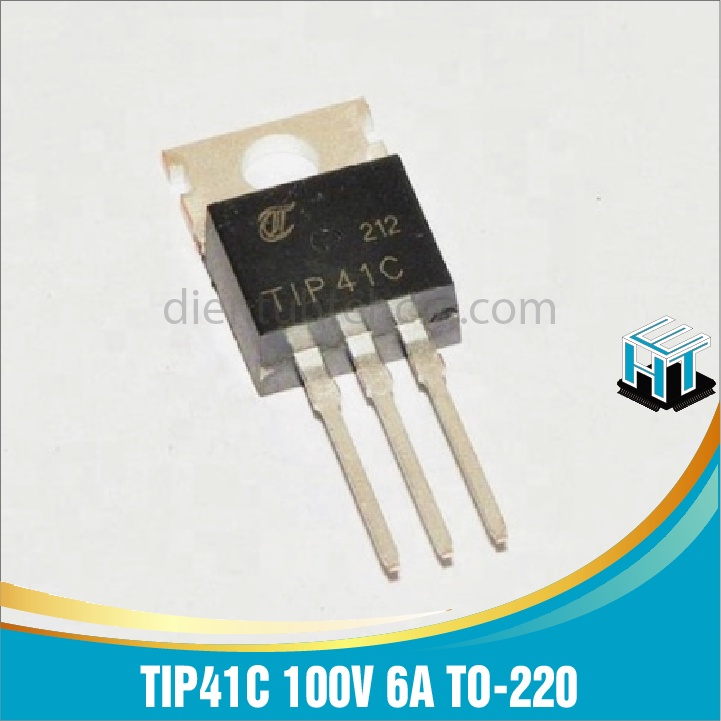 Combo 4 con Transistor công suất NPN TIP41C 100V 6A TO-220