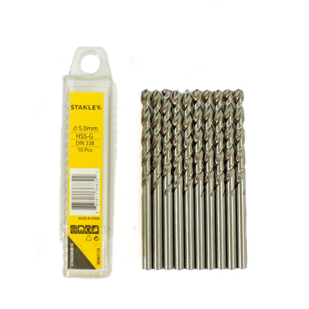 Mũi khoan sắt 5MM HSS Stanley STA50069B10 Chính hãng