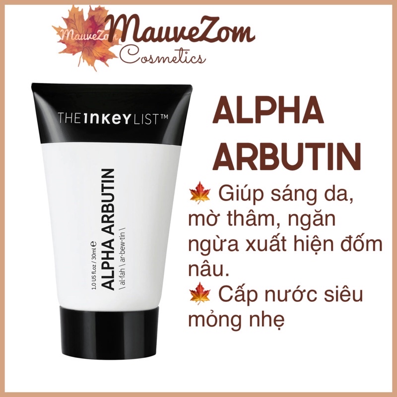 Serum dưỡng Trắng Da, mờ thâm nám 2% Alpha Arbutin THE INKEY LIST