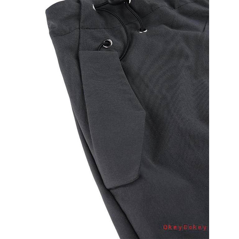 Odokey Quần Dài Túi Hộp Dây Rút Màu Trơn Thư Giãn Thời Trang Đường Phố Cho Nữ