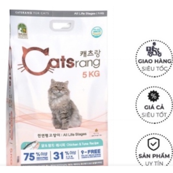 Thức ăn cho mèo Catsrang 5kg hàng nhập khẩu từ hàn quốc
