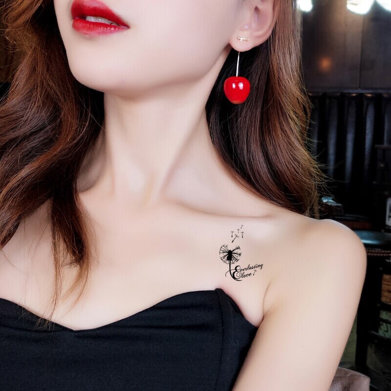 138 Hình Xăm Dán Tatoo Tha Thu Ngôi Sao Cáo Nhịp Tim Vương Miện Hoa Kim Cương Bướm Bỉ Ngạn Cho Nam