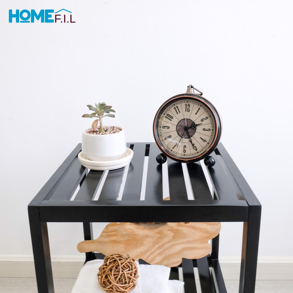 Kệ Đầu Giường - Tab Đầu Giường Gỗ Shelf 2F Homefil Màu Đen - Nội Thất Hàn Quốc Sản Phẩm Cao Cấp Bao Đẹp