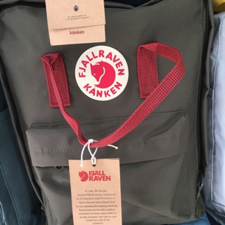balo kanken classic (đen quai đỏ)
