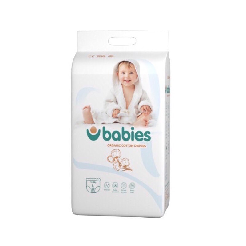 (MUA 2B TẶNG 1 BỘ BÁT LOHACO CAO CẤP)BỈM QUẦN/DÁN BABIES ORGANIC S66/M56/L46/XL46/XXL40