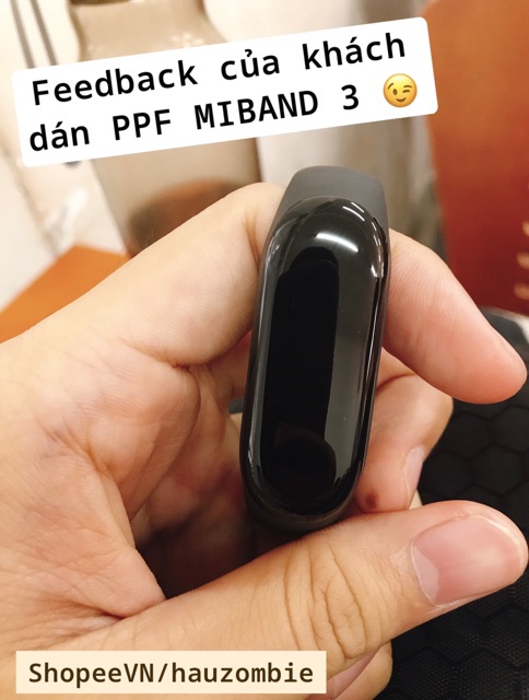 Bộ 3 miếng dán PPF / Diamond MIBAND 3 4 Mijobs / MI BAND 3 4 CAO CẤP