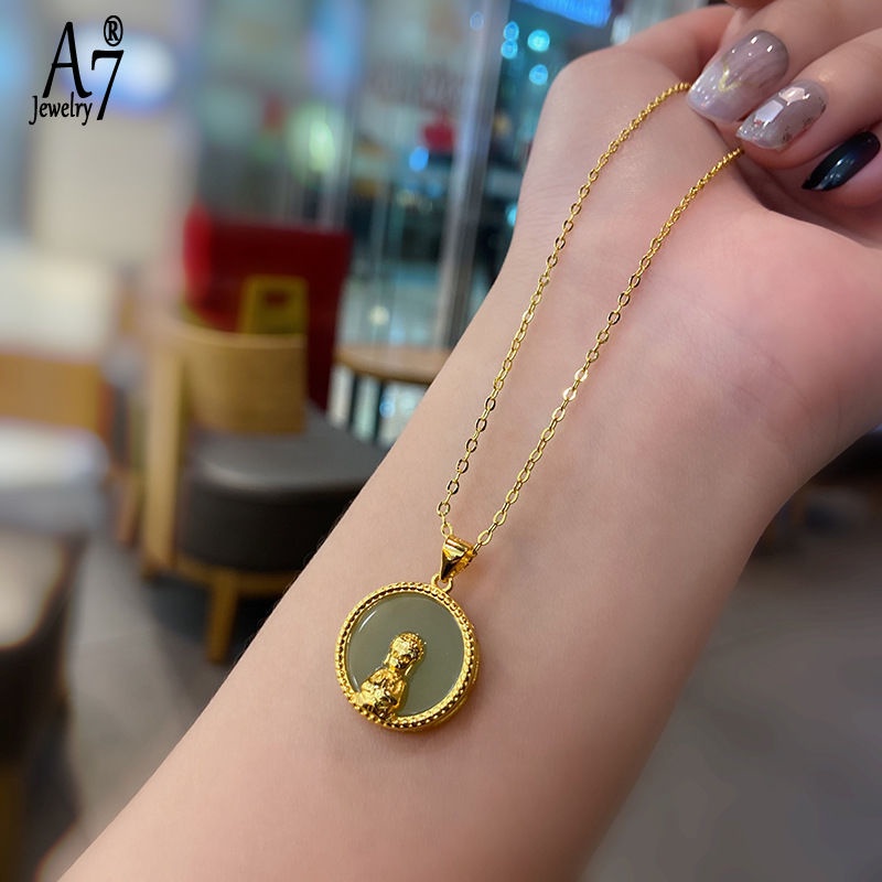 Vòng cổ Mạ Bạc 925 Mặt Phật Phong Cách Cổ Điển