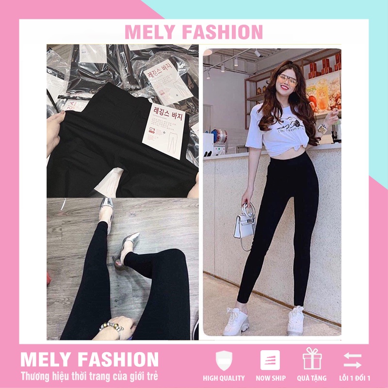 Quần legging hàn nữ cao cấp cạp cao tập gym yoga co giãn 4 chiều loại 1 vô cùng tôn dáng Mely Fashion QD07