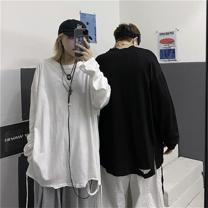 Áo thun tay dài thời trang trẻ trung 216027Áo sơ mi nữ dáng rộng phong cách Hàn Quốc thời trang mùa thu