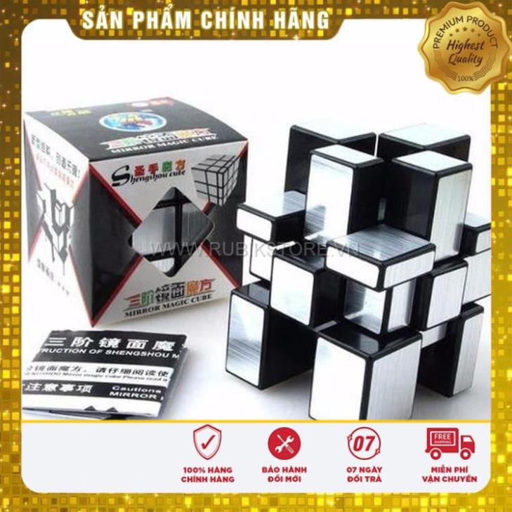 [SALE30% - FREESHIP] Đồ chơi Rubik biến thể Shengshou Mirror Bump silver stickers -SP004856 ĐỒ CHƠI CAO CẤP KHÔNG CHÌ