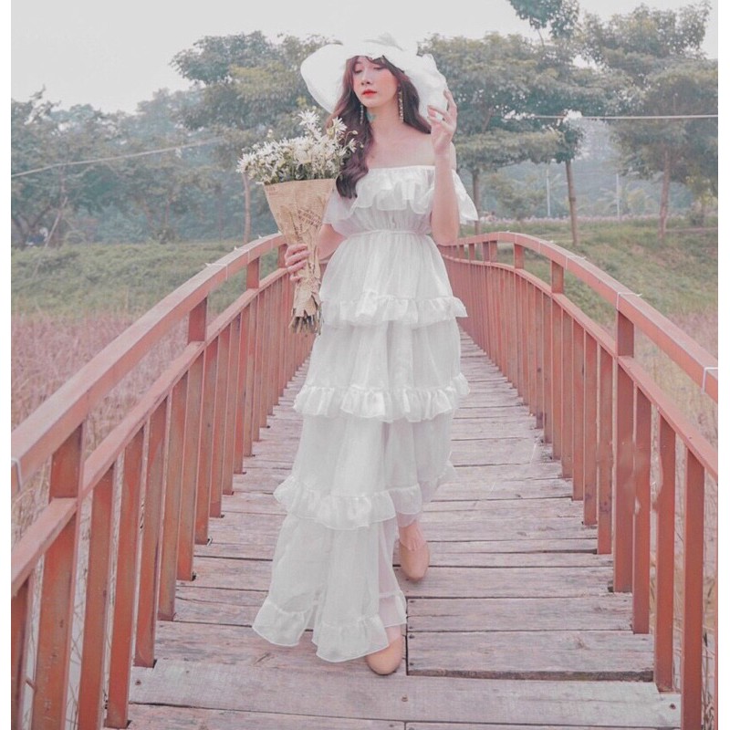 ❤️VÁY ĐẦM MAXI TRỄ VAI DÀI DÁNG XOÈ BỒNG BỀNH, VÁY CHỤP ẢNH ĐẸP SANG CHẢNH, MAXI ĐI BIỂN DU LỊCH, ĐẦM DÁNG DÀI❤️ | BigBuy360 - bigbuy360.vn