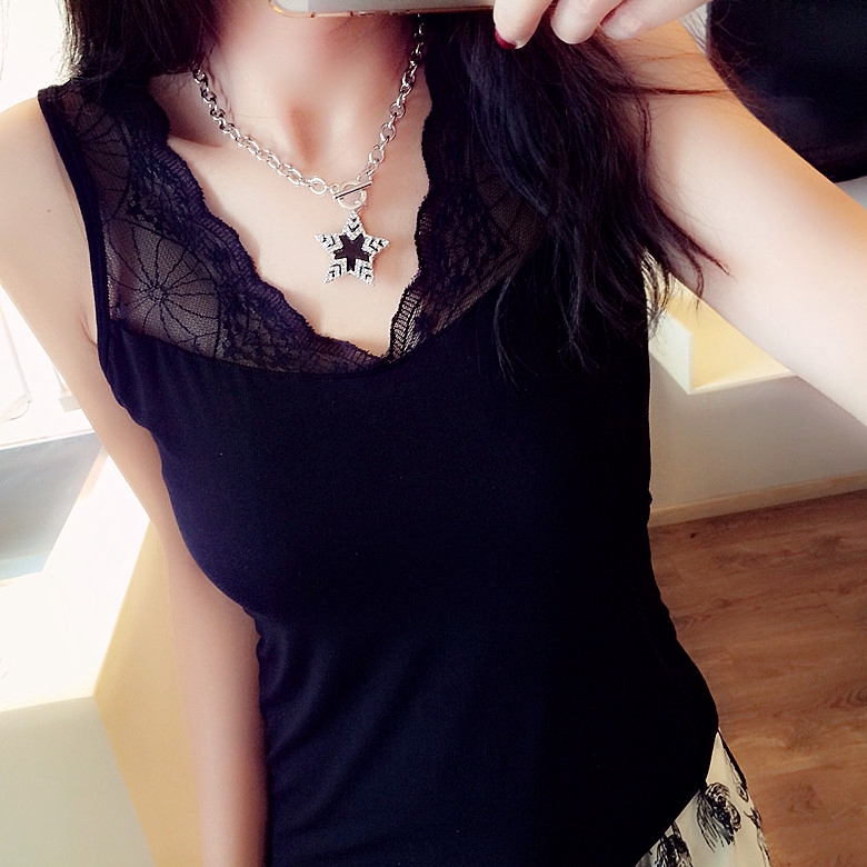 Áo không tay phối ren thời trang quyến rũ dành cho nữ  | BigBuy360 - bigbuy360.vn