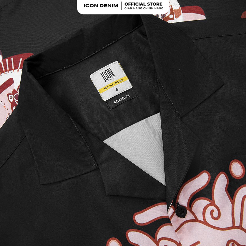 Áo Sơ Mi Nam ICON DENIM Tay Ngắn Cổ Vest Relax Fit Đào Võ Kép Võ | BigBuy360 - bigbuy360.vn