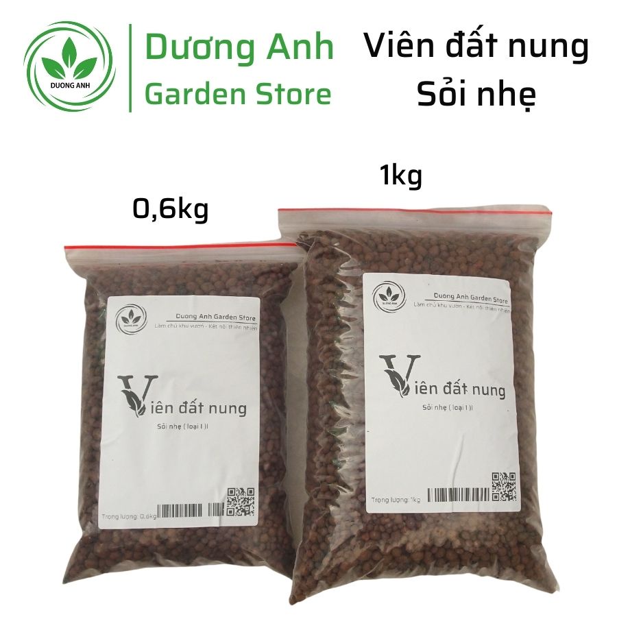Viên đất nung | Sỏi nhẹ hàng Thái | nguyên liệu cao cấp cho sen đá, hoa lan, hoa cẩm cù | gói 0.6kg | Gói 1kg