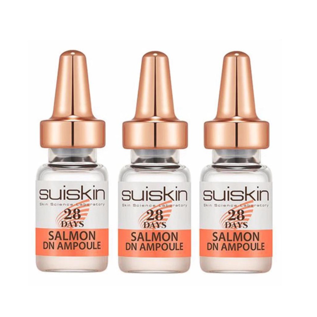 [ Ống lẻ ] Tinh chất Tế bào gốc từ DNA cá hồi phục hồi da sau 28 ngày Serum Suiskin Salmon DN Ampoule 28 days 2ml