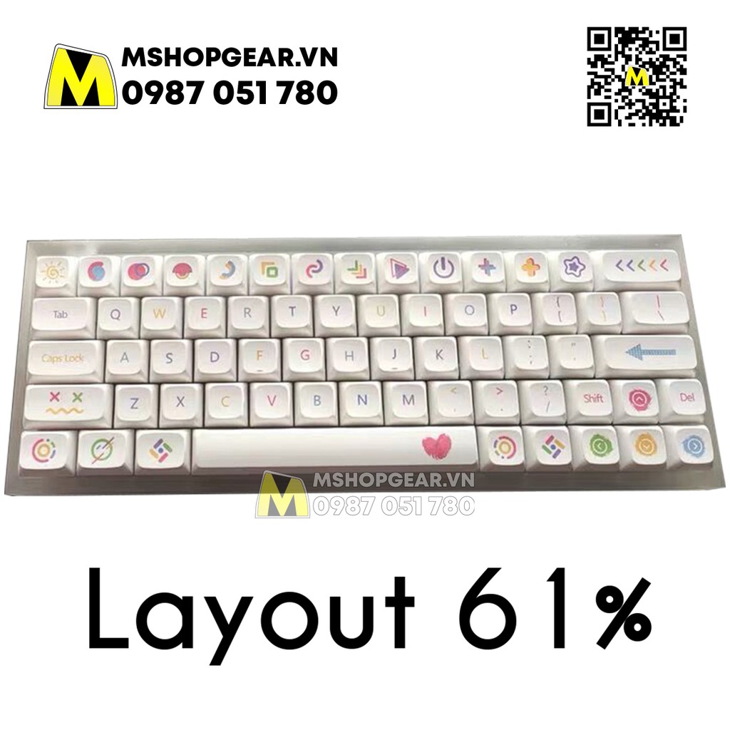 Bộ nút nhựa bàn phím cơ - Keycap XDA Color Pen