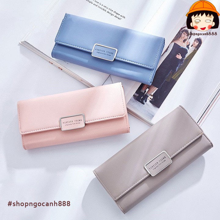 [Form Mềm] Ví Dài Nữ Forever Young Cầm Tay Thời Trang Hàn Quốc Siêu Chảnh !