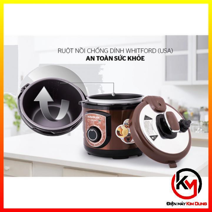 Nồi Áp Suất Điện, Nồi Áp Suất Đa Năng Sunhouse SH1550 Cafe- Bảo Hành Chính Hãng 12 Tháng | BigBuy360 - bigbuy360.vn