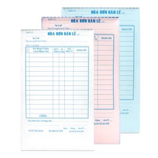 Hóa đơn bán lẻ A5 (2 liên)