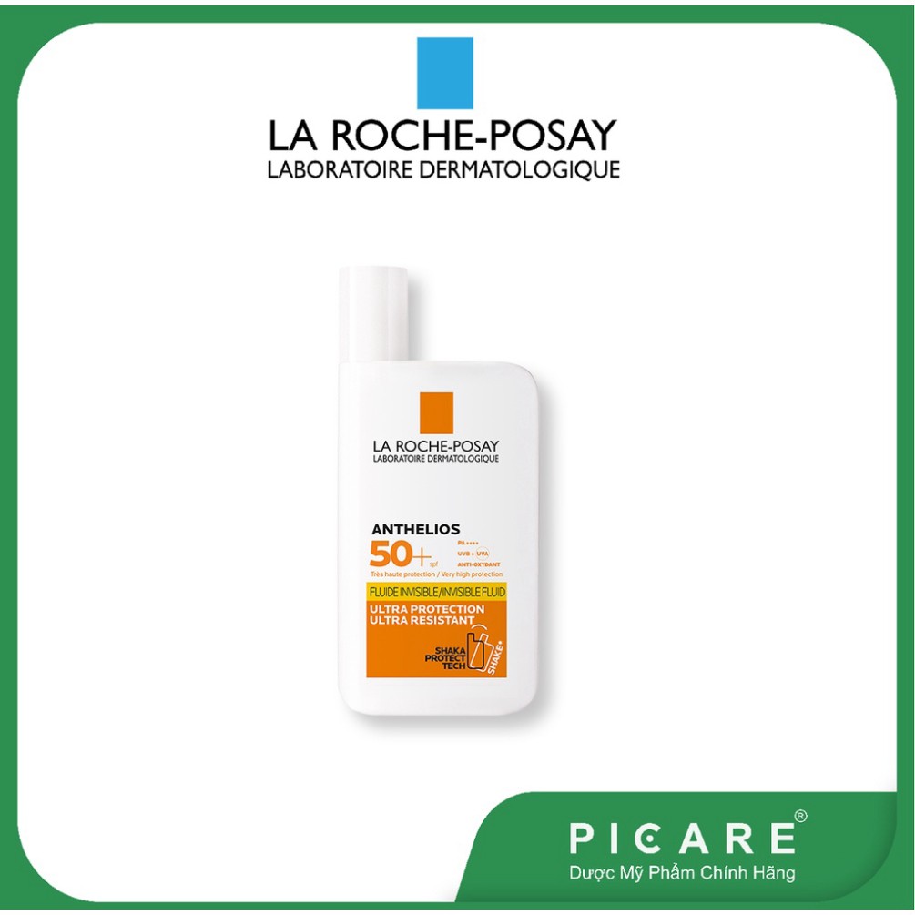 [CHÍNH HÃNG] Kem chống nắng không nhờn rít dạng sữa cho da khô La Roche Posay Anthelios XL Shaka Fluid SPF50+ 50ml