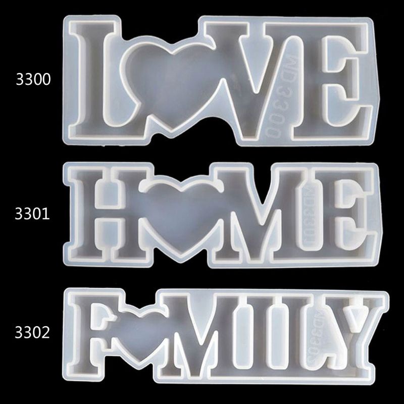 Khuôn silicone tạo hình chữ Love làm đồ thủ công diy