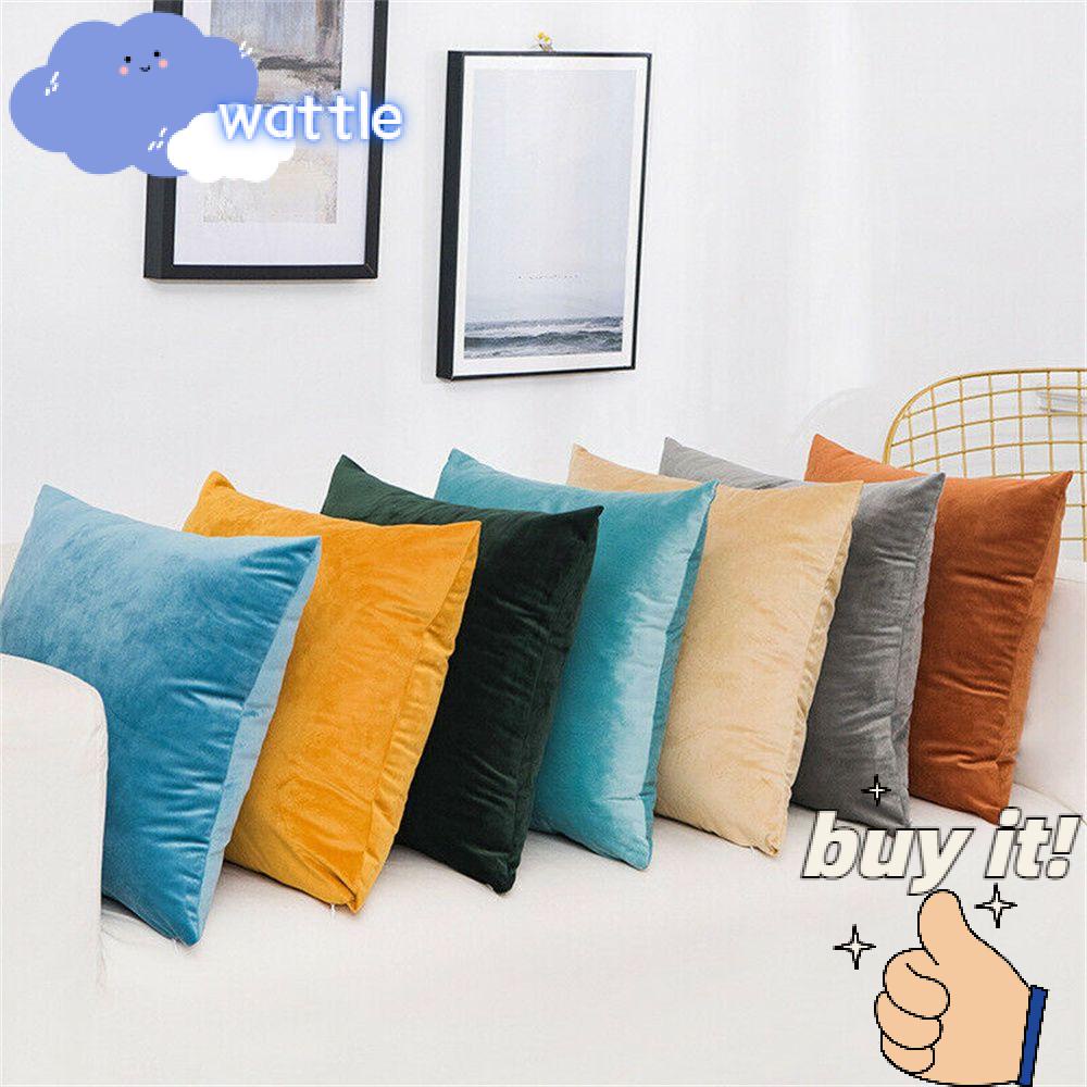 Vỏ Gối Nhung Trơn Hiện Đại Thời Trang Trang Trí Sofa