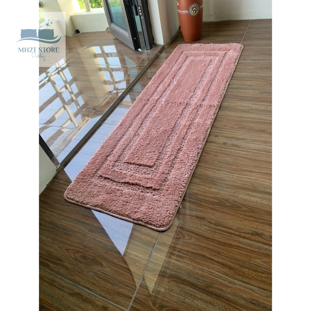 Thảm lau chân, thảm decor  sợi bông cotton 100% siêu mềm mại-2 kích thước 40x60/40x120cm SHOP MH2T STORE