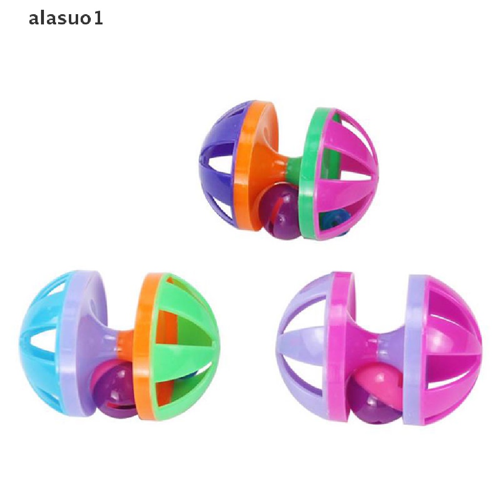 1 Đồ Chơi Bóng Lăn Bằng Nhựa Có Chuông Cho Mèo Cưng Gặm Tương Tác 1 Cái