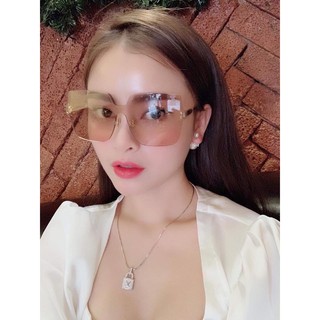 MẮT KÍNH SIÊU CẤP NỮ MẮT VUÔNG KHÔNG VIỀN GỌNG KIM LOẠI CỰC SÀNH ĐIỆU