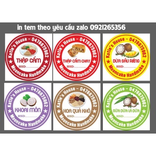 TEM DÁN BÁNH TRUNG THU/ 1 tờ a3