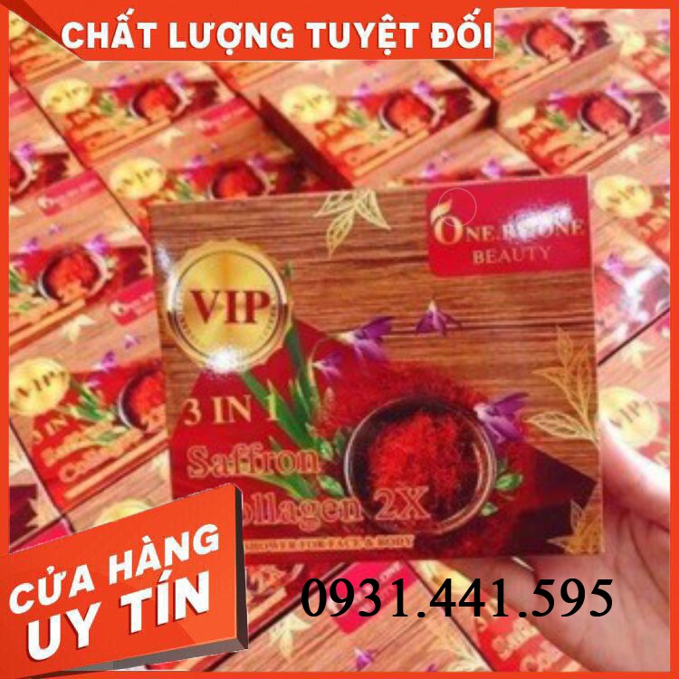 Tắm trắng Saffron collagen nghệ tây one by one