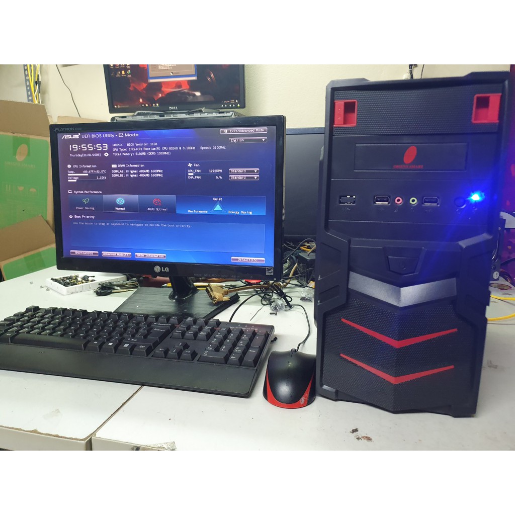 Bộ máy tính để bàn pc intel i7 chơi game CF LOL FIFA FREE FIRE PUGB MOBI game online...Màn 19 inch MỚI 100%