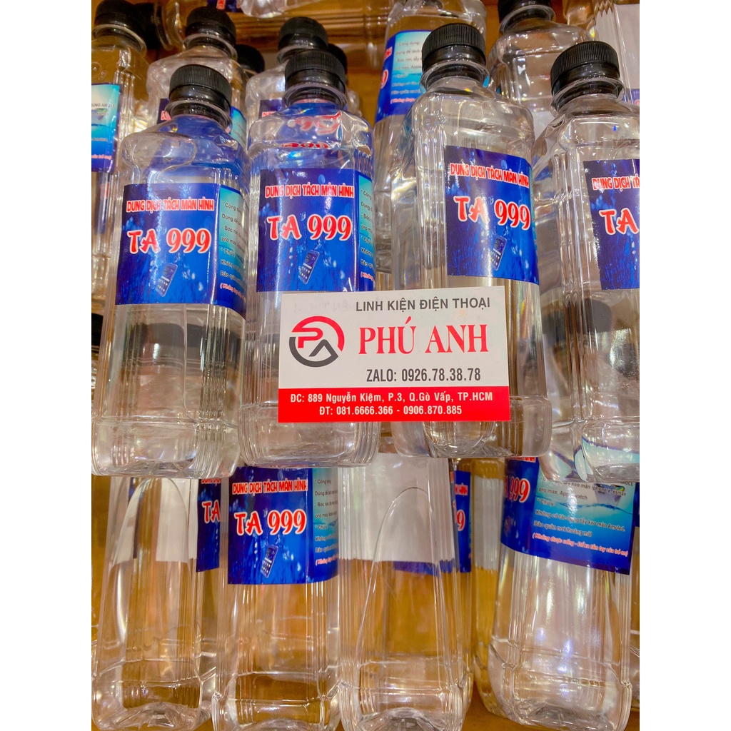 Nước tách màn hình rửa keo ron ta999