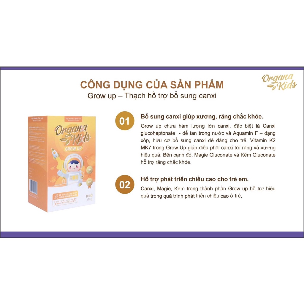 [Chính Hãng] Thạch dinh dưỡng Organa Kids LACO DÙNG THỬ 5 GÓI LẺ