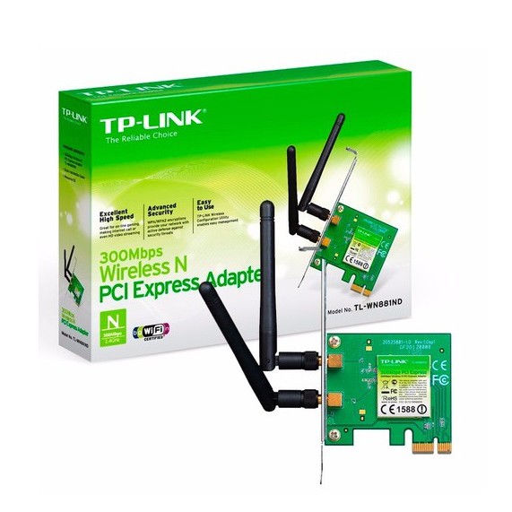 Bộ Thu không dây TPLink TL-WN881ND PCI-Express 300Mbps