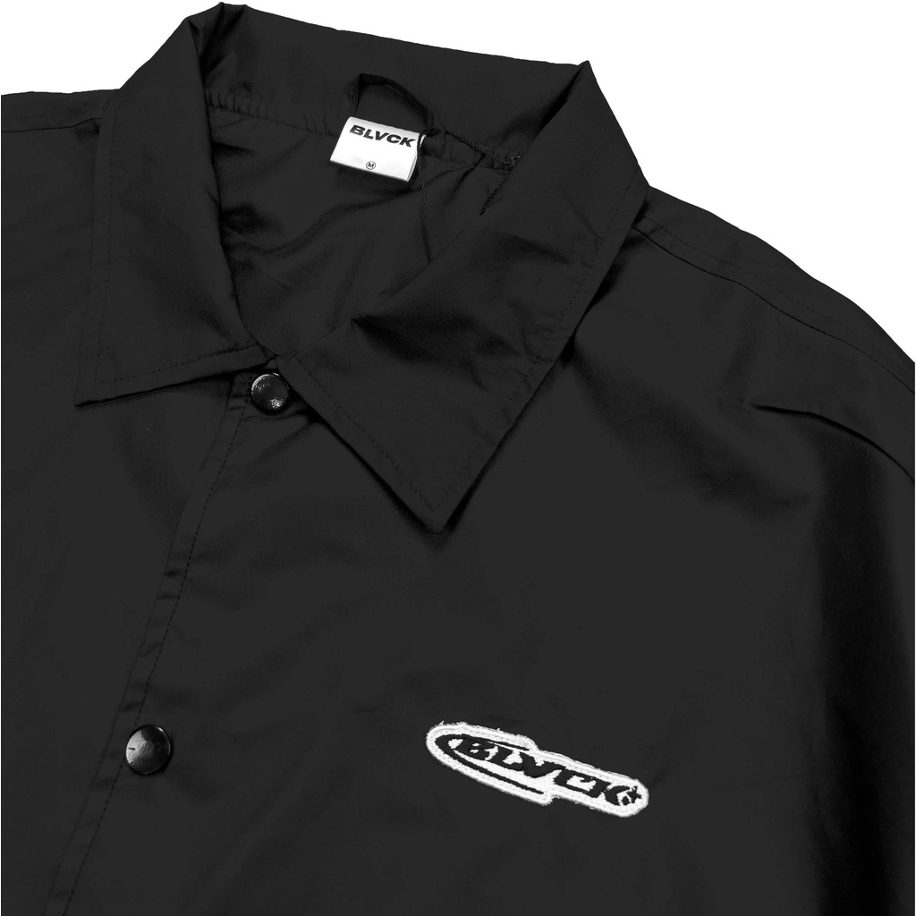 Áo khoác dù đen BLVCK - Tiny logo thêu nổi | BLACK